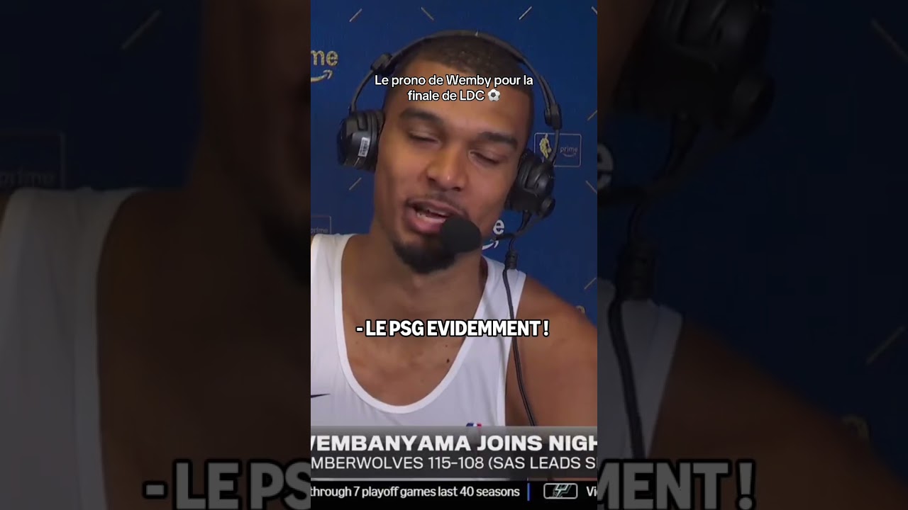 Alors Wemby, PSG ou ARSENAL ? 😏 « PSG va rendre cela fun, pas Arsenal » 😂😭 #UCL #PSG #wemby