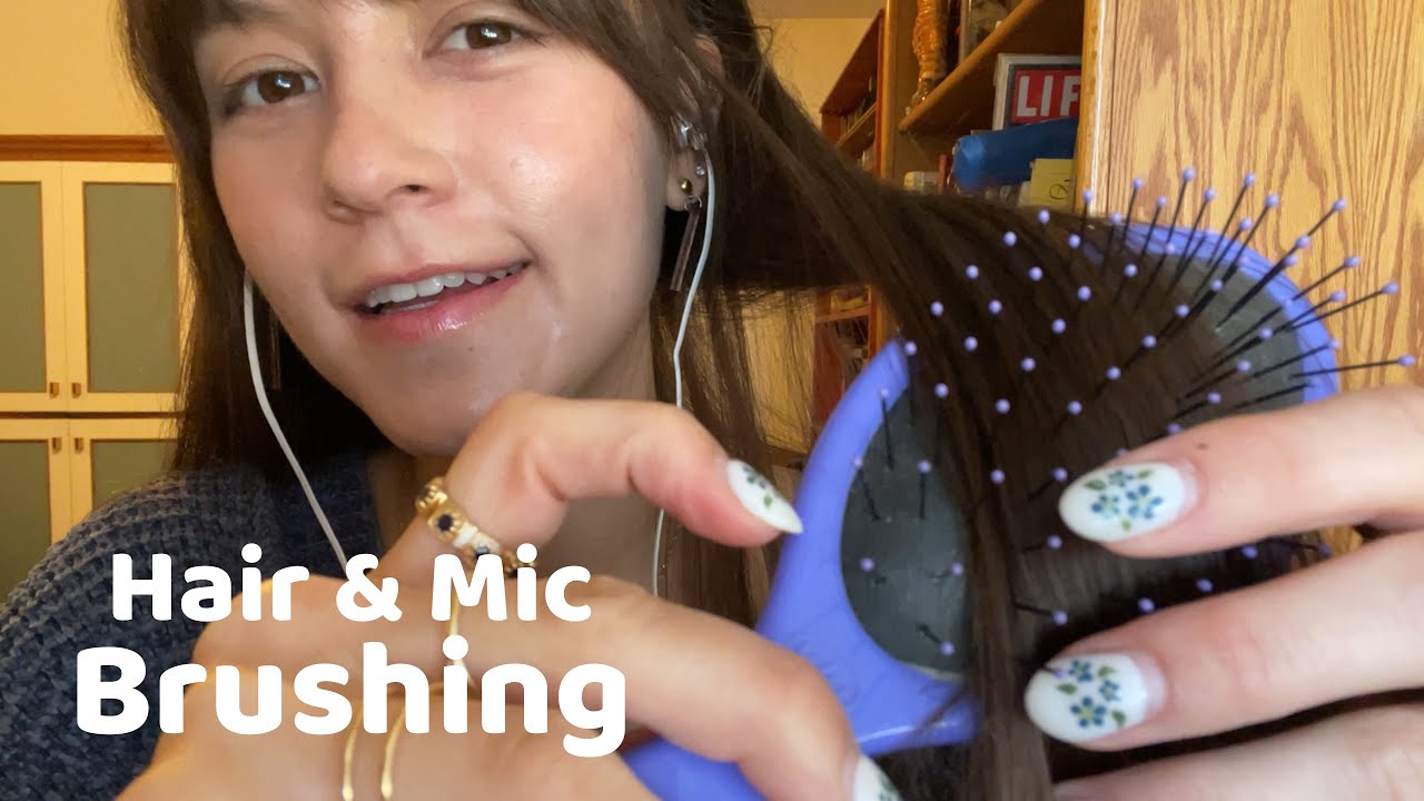 ASMR Hair Brushing With Soft Spoken Rambling