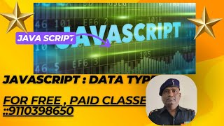 JAVASCRIPT:DATA TYPES