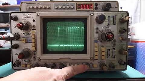 Tektronix 466 analog storage oscilloscope (テクトロニクス 466 アナログストレージオシロスコープ)　リモコン受光素子の信号観測