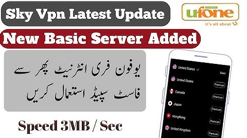 Sky VPN Disconnect and slow Speed problem Solve 2019 || Ufone free internet with sky vpn