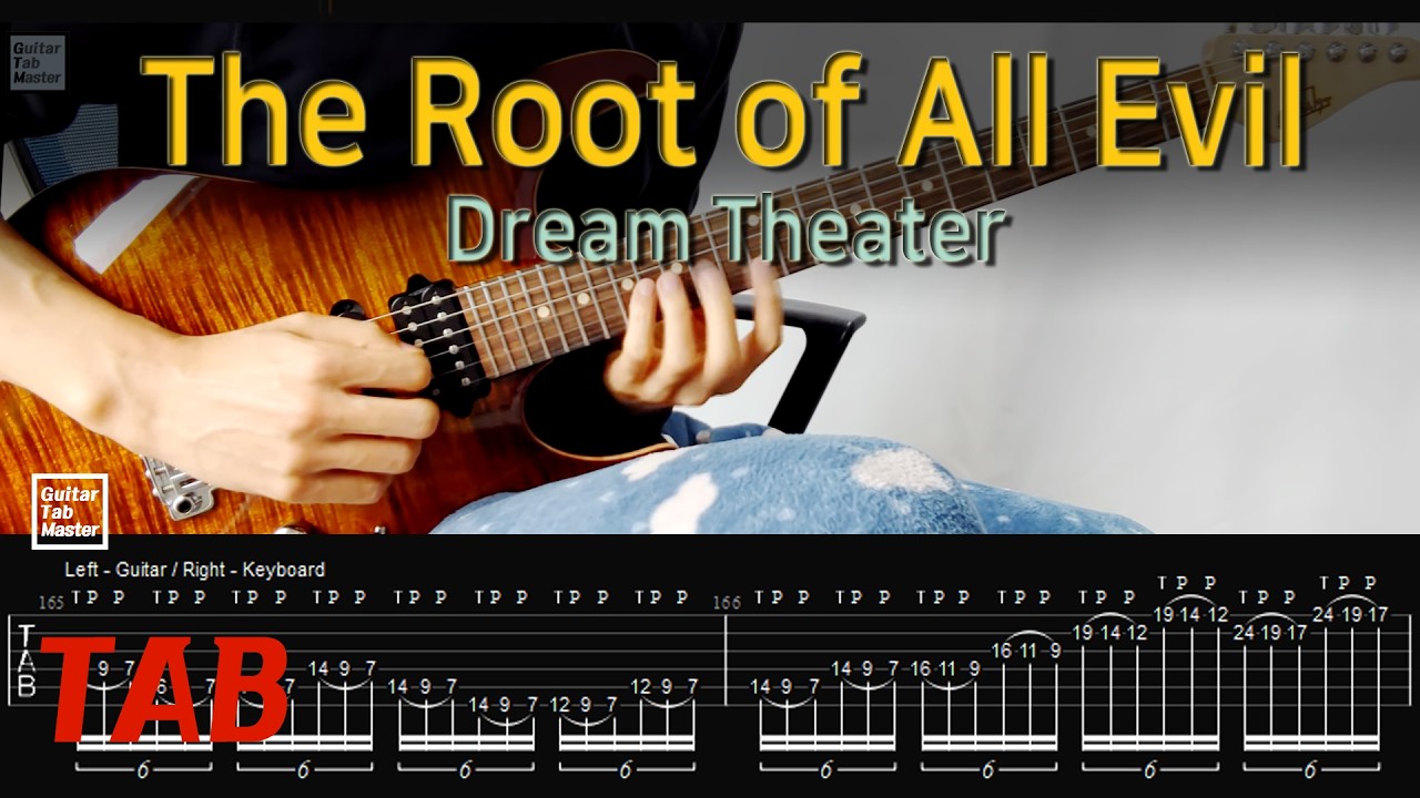 [TAB / Lv.9] Dream Theater - The Root of All Evil │ Guitar Cover