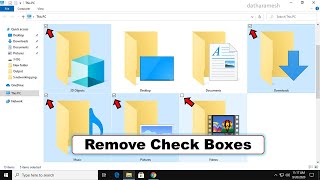 How to Remove Checkboxes on Icons and Folders In Windows 10