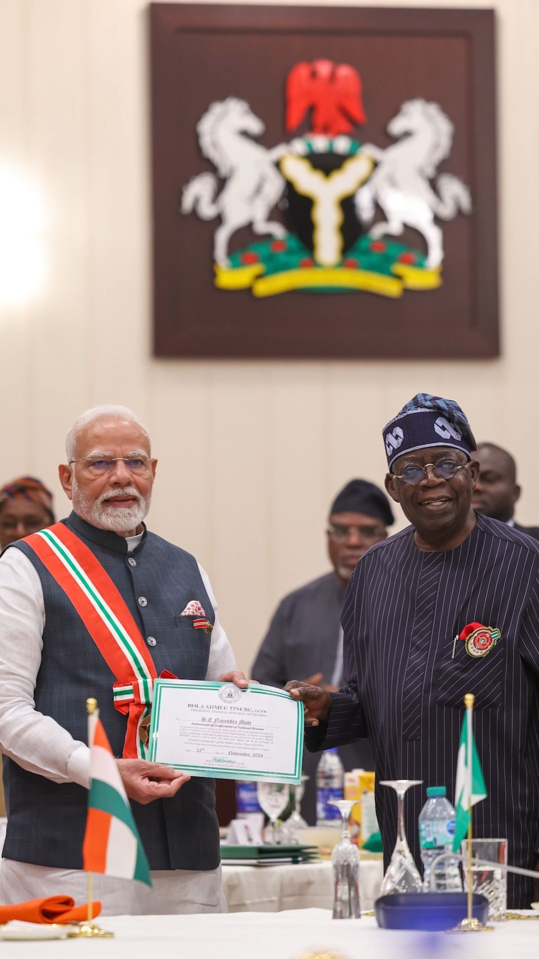 PM Modi receives the ‘Grand Commander of the Order of the Niger’ Award | #shorts