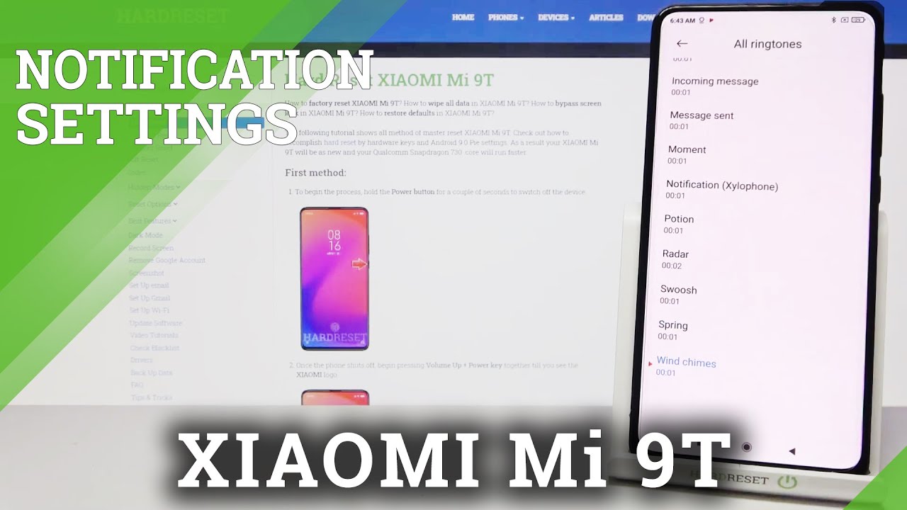 Notification Tones in XIAOMI Mi 9T
