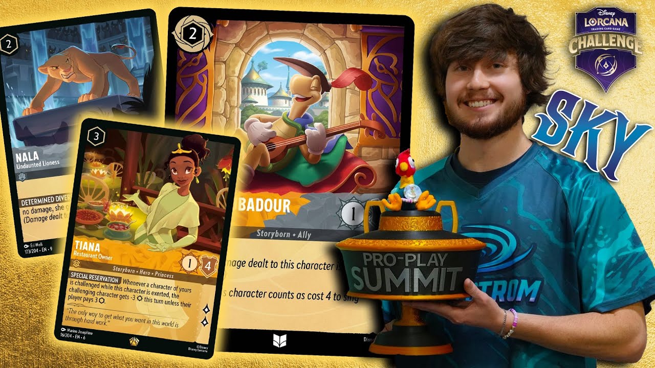 Как Скай выиграла ПЕРВУЮ в истории награду Disney Lorcana CCQ | Amber Steel Deck Tech