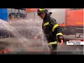 Пожарного проводили на пенсию струёй воды в лицо