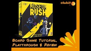 Museum Rush Board Game Tutorial Playthrough and Review