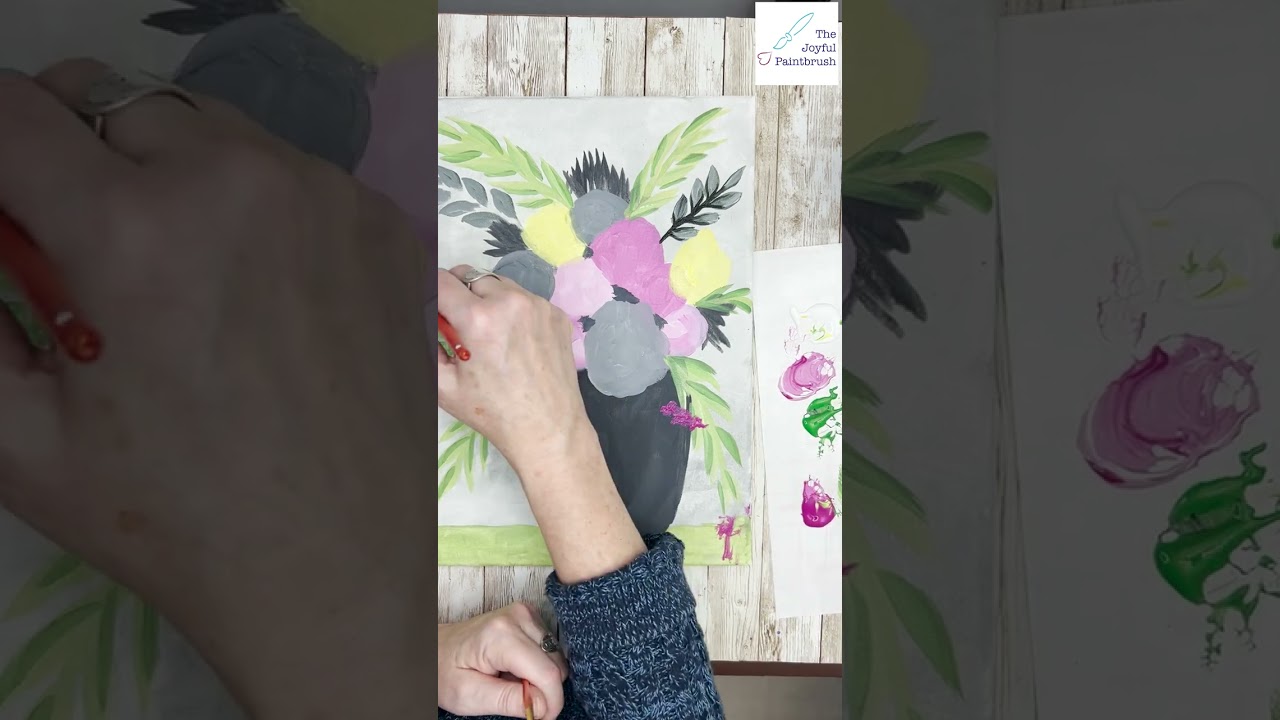Spring Flowers Painting Time Lapse