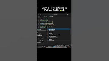 Python Turtle Circle – So Simple! 🔥🐍 #shorts #pythonmodule #turtle #circle #coding #drawing #python