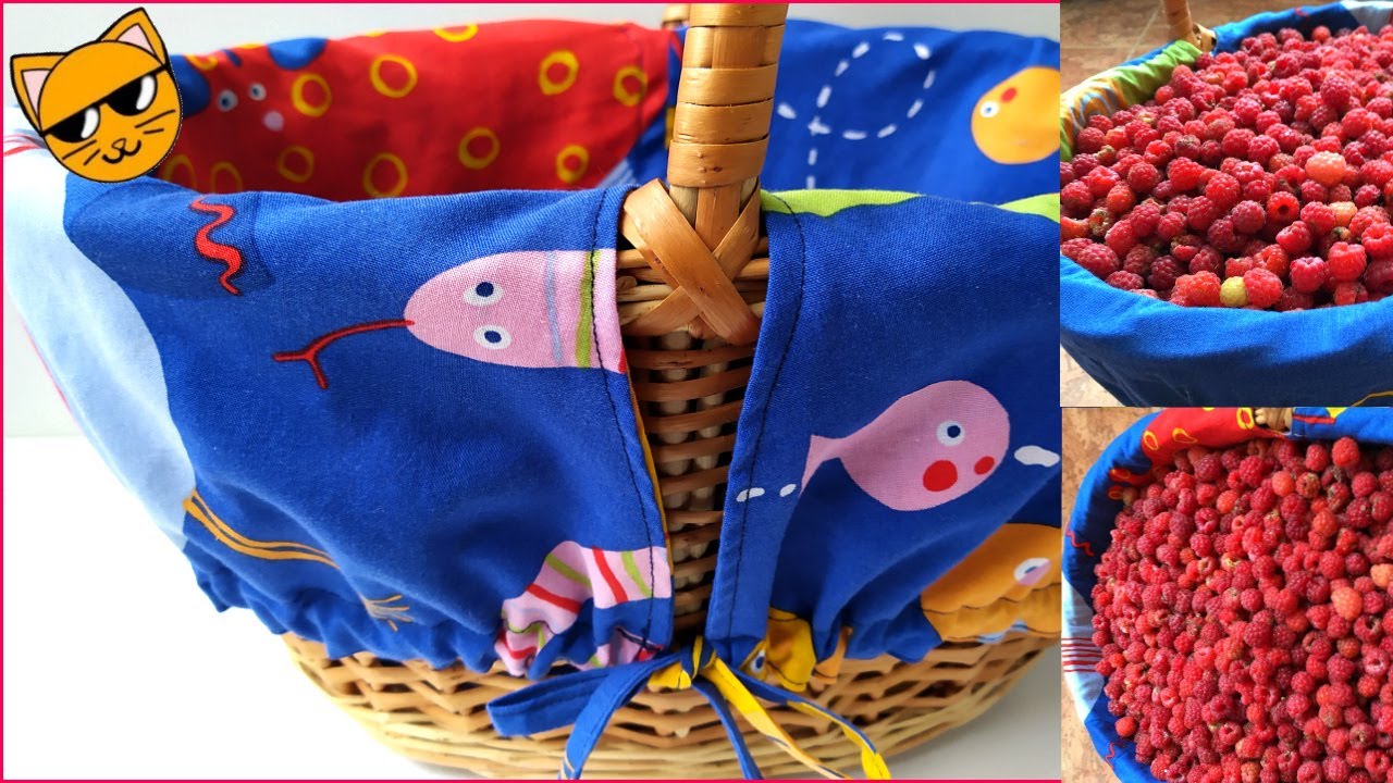 Как сшить вставку  в корзину своими руками