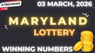 Maryland Midday Lottery Results For - 03 Mar, 2026 - Pick 3 - Pick 4 - Pick 5 - Powerball -Cash4life