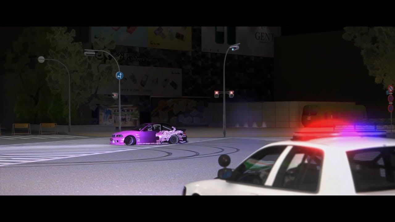 Police Chase in SHIBUYA - Assetto Corsa (Short Movie) - YouTube