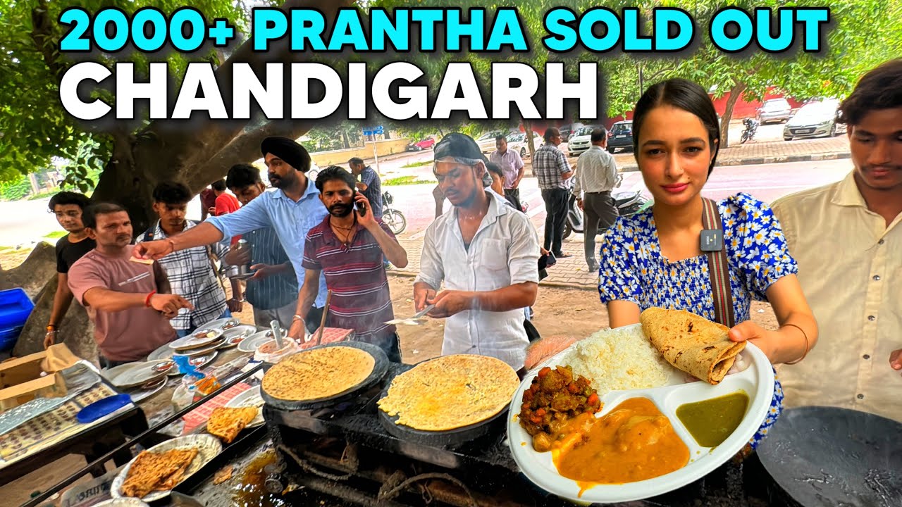 2000+ Pranthe Sold Out in Chandigarh 🇮🇳 | Street Food India