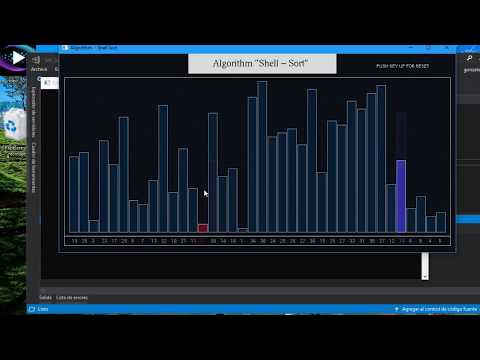 Shell Sort in OpenGL | Ordenamiento Shell