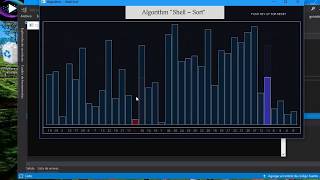 Shell Sort in OpenGL | Ordenamiento Shell