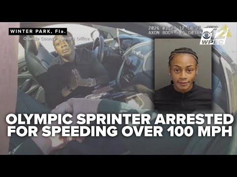 'I'm begging you': Olympic star's high-speed Florida arrest caught on bodycam