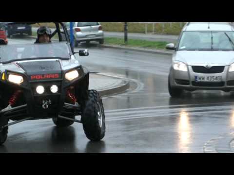 Polaris RZR S Drift - Rondo Warszawa - YouTube