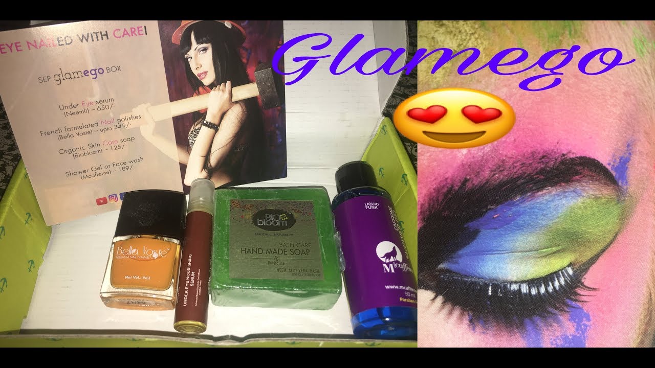 Glamego Box Sep 2017/ MOST AFFORDABLE Beauty Subscription India