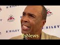Sugar Ray Leonard to Floyd Mayweather:"I told Floyd I beat your father he said NO you did not!"