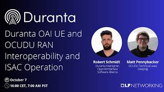 Duranta OAI UE and OCUDU RAN Interoperability and ISAC Operation