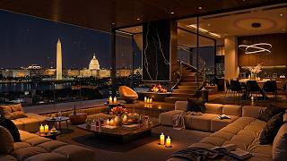 Soft Night Jazz 🌃 Luxury Apartment in Washington, DC 🎷 Ethereal Jazz Saxophone Music for Sleeping screenshot 5