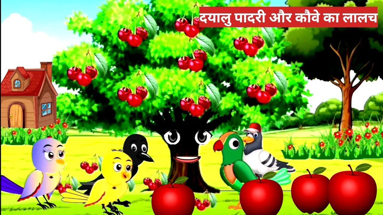 दयालु पादरी और कौवे का लालच/ tuni crow ki khaniyn moral Hindi khaniyntuni crow 