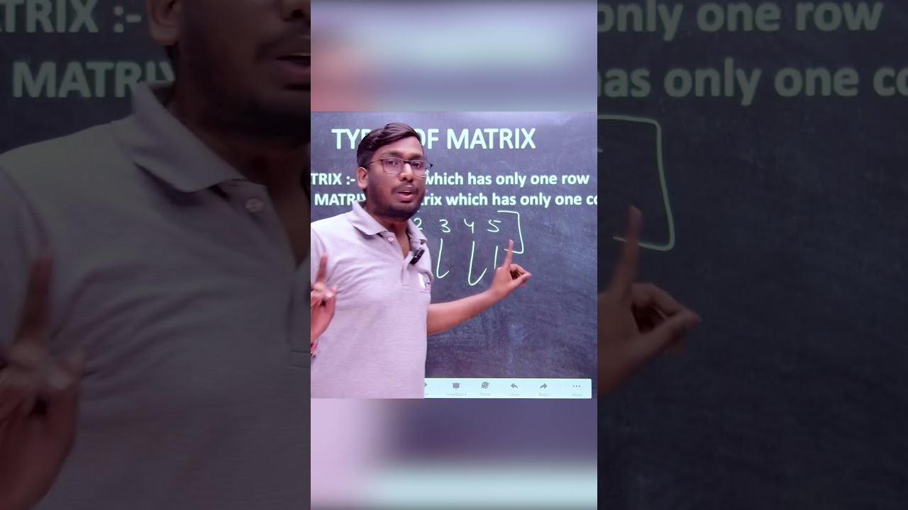 Row Matrix Explained in 60 Seconds | Matrices | Class 11–12