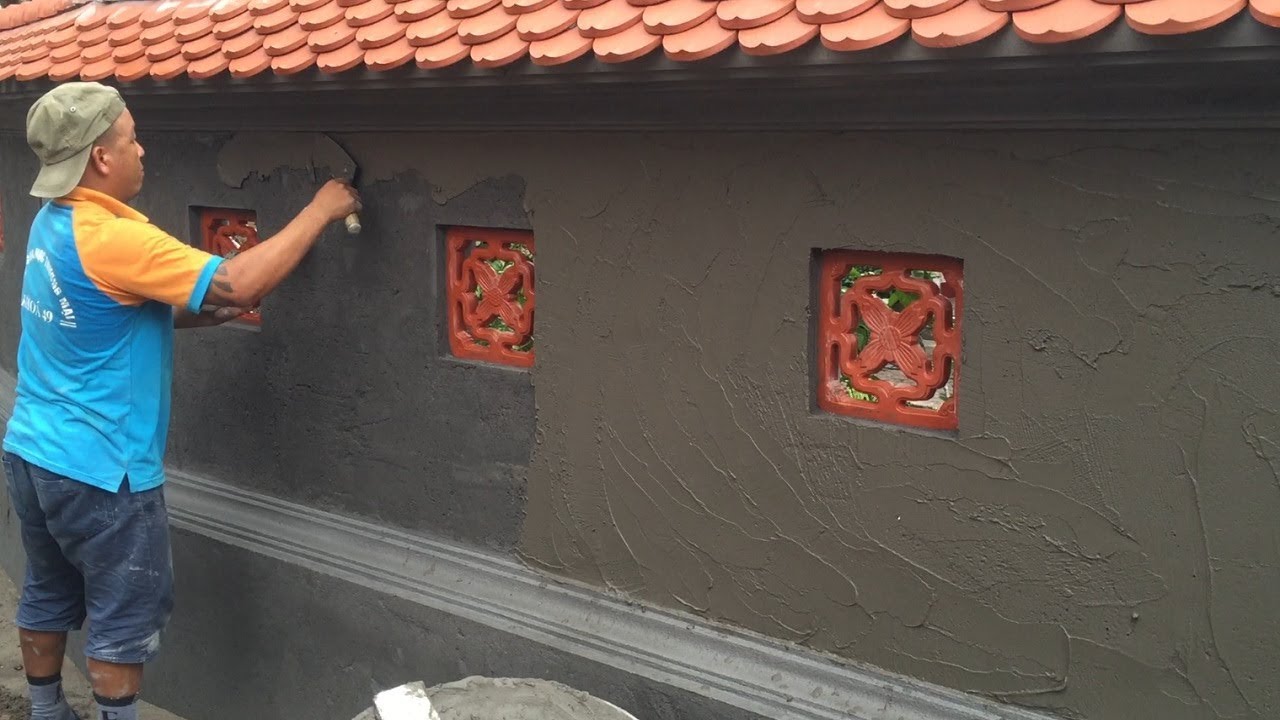 Refresh A Wall With Sand And Cement Ratio 1/1 - Best Mix, Traditional ...