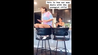 Mom Showers Her Daughter With The Kitchen Faucet For A Funny Prank