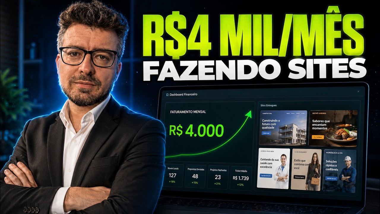 Fature R$4 MIL Por Mês Fazendo Sites — Como Criar Sua Própria Agência de Sites em 2026