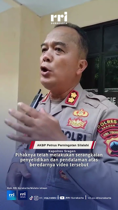 Sragen Police Chief's Statement in Response to Dog Cruelty Video #rrisurakarta #latestnews
