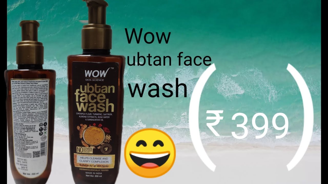 wow ubtan face wash YouTube