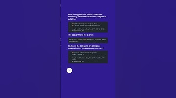 Appending to Pandas DataFrame with categorical columns #shorts