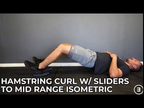 Hamstring Curl with Sliders to Mid Range Isometric
