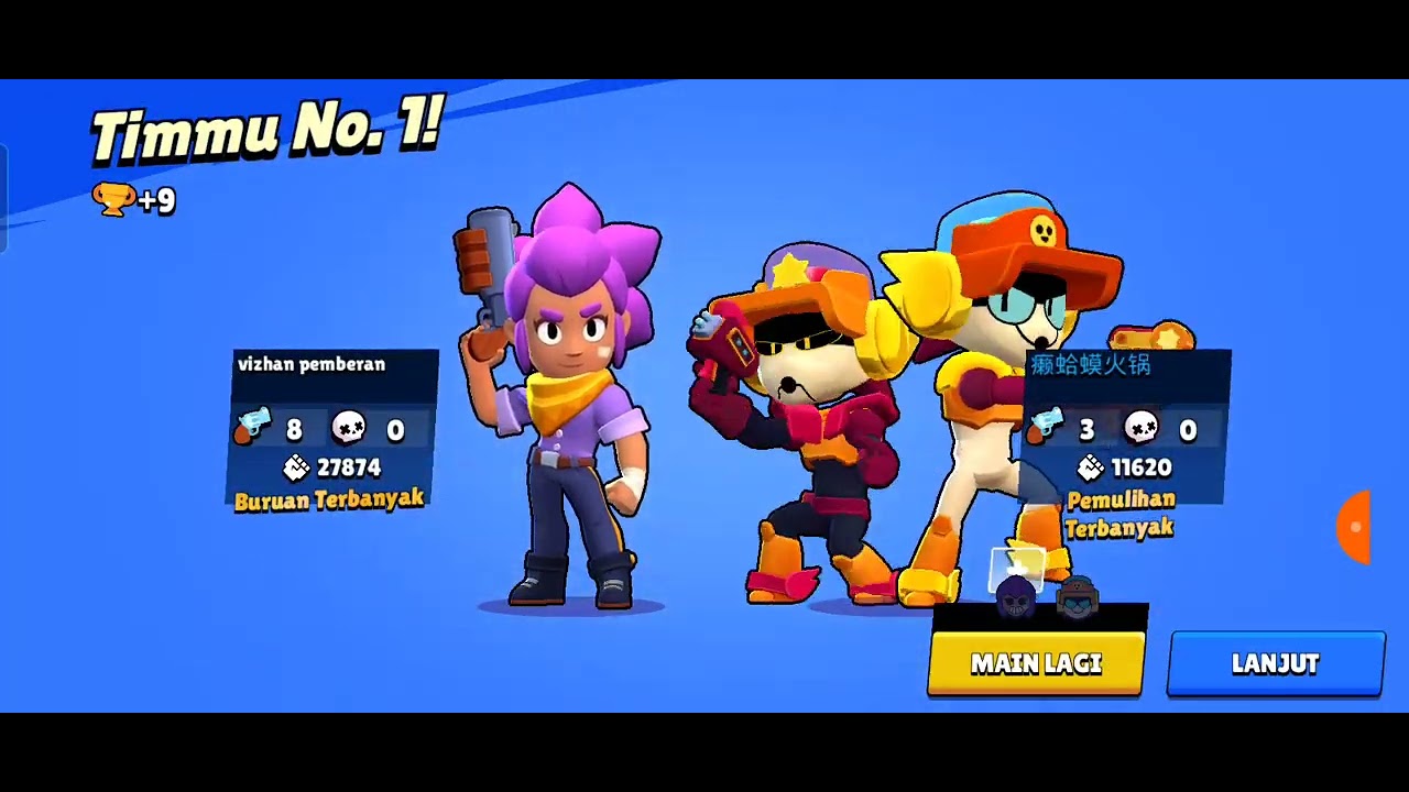 Brawl star dan saya sudah ada Hero kuat 