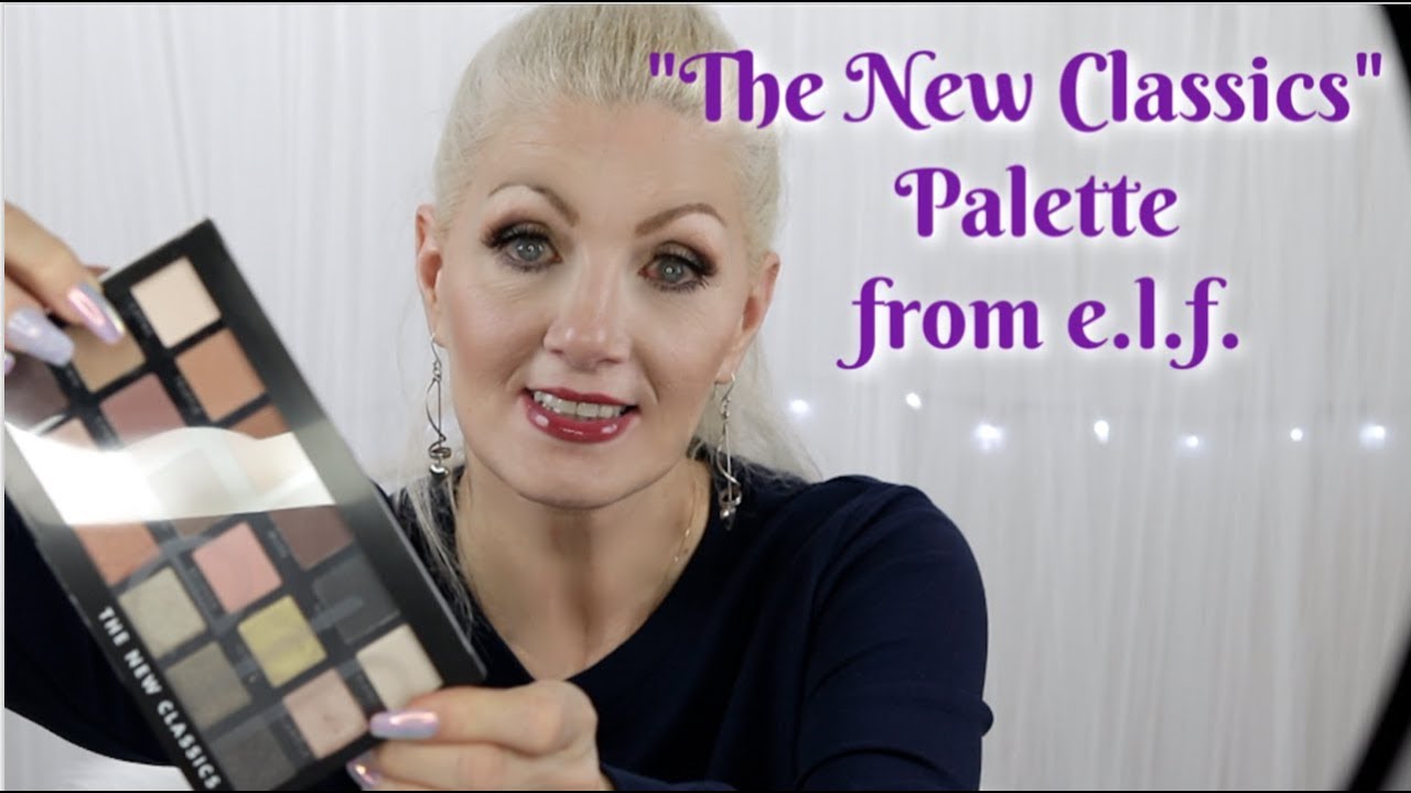 e.l.f. The New Classics Eyeshadow Palette Review Tutorial for mature eyes - BentlyK
