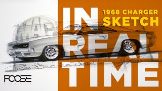Foose Design | 1968 Charger Sketch in Real Time with Chip Foose