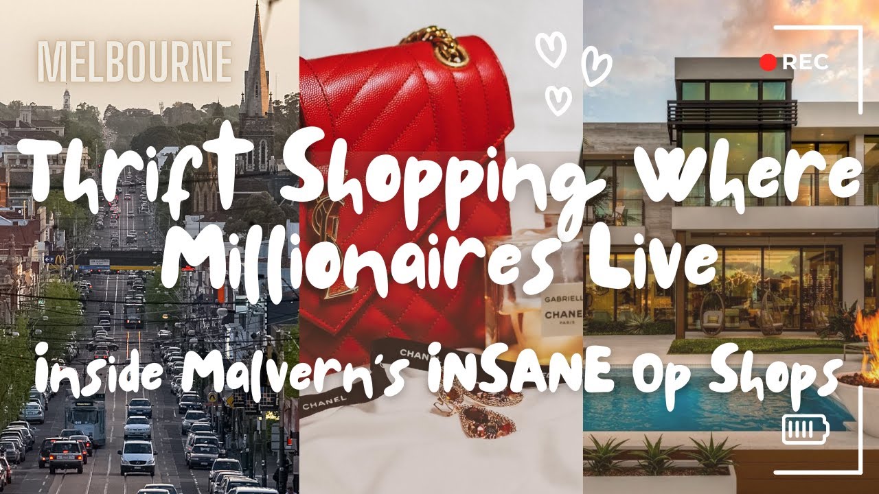 🛍️ Thrift Shopping Where Millionaires Live! 🤯 Inside My Go-To Malvern Op Shops 💸