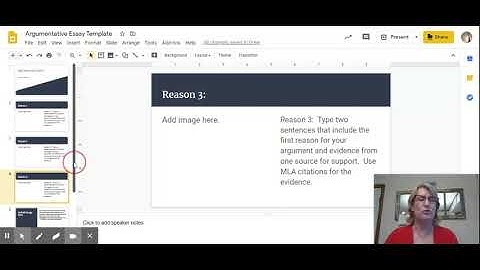 Argumentative Essay Template - Google Slides