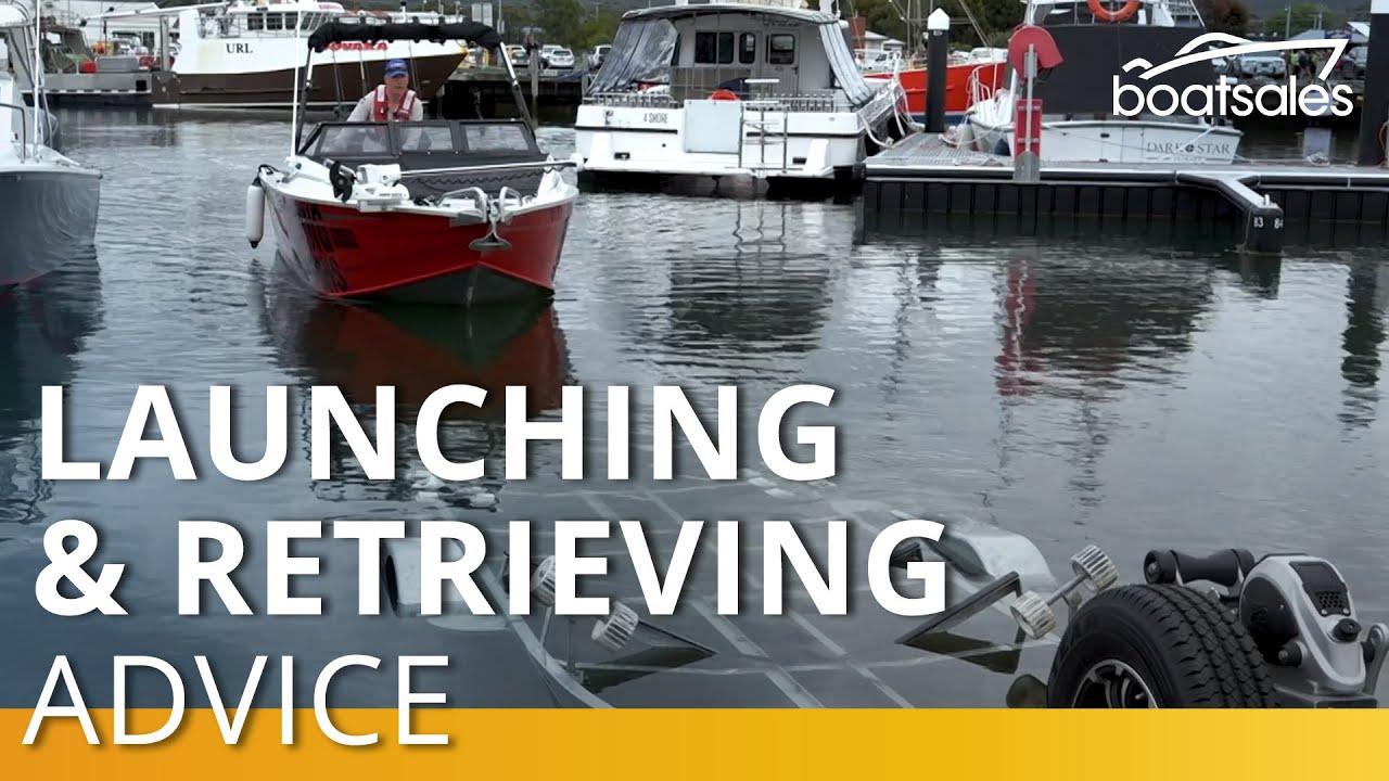 Launching and retrieving a boat with a driveon trailer boatsales