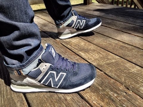 new balance 574 denim navy