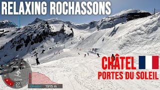 [4K] Skiing Châtel to Les Lindarets - Relaxing Rochassons, Portes du Soleil France, GoPro HERO11