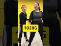 A challenging diet process for a 130kg woman! Losing 65kg, shocking transformation amazing! #Shorts
