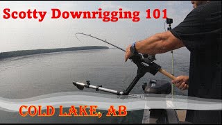 How to set a Scotty Electric Downrigger for Lake Trout on Cold Lake