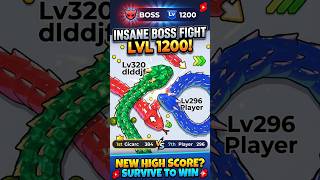 INSANE Level 1200 Boss Fight! 🤯 #snake game 🐍 #shorts #games