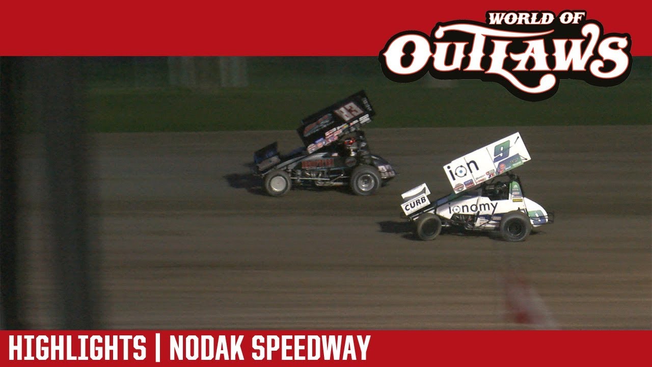 World of Outlaws Craftsman Sprint Cars Nodak Speedway June 17, 2018 | HIGHLIGHTS