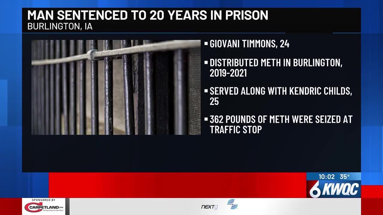 Burlington man sentenced to 20 years in prison - YouTube