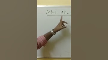 SQL ALIAS