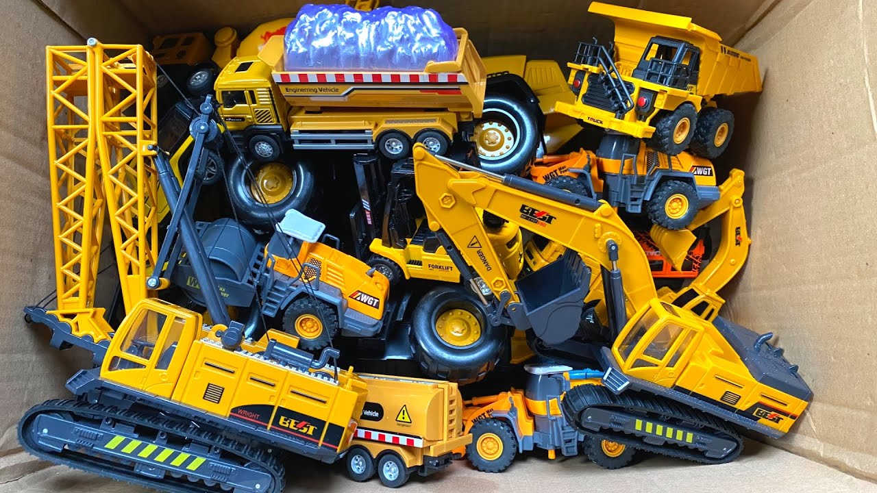 RC TRACTORS, MEGA RC TRUCKS, RC MACHINES COLLECTION!! EXCAVATOR LESU ET30H,KABOLITE K350-200 DIGGER